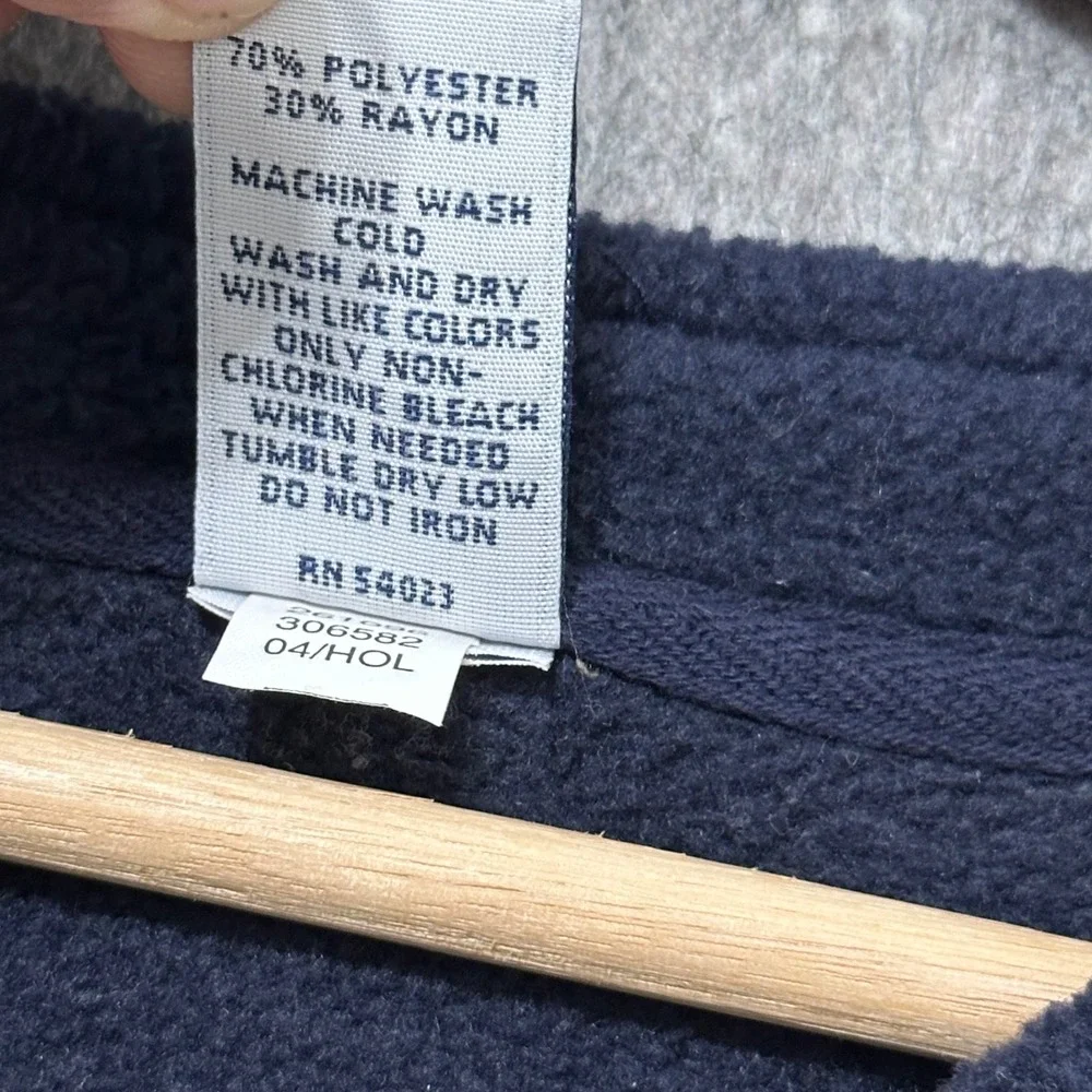 Vintage Gap Mens Large V-Neck Fleece Pullover Sweater Tan Beige‎ Comfort